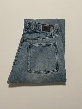 Levis Silvertab Loose Fit Jeans Light Wash Y2K 2000s Denim Men's size 36x34